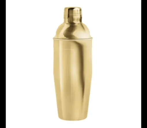 Cobbler shaker uit rvs goud 750ml