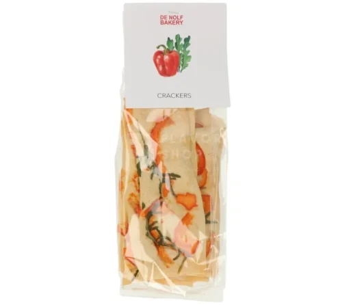Crackers met paprika en rucola 90 g*