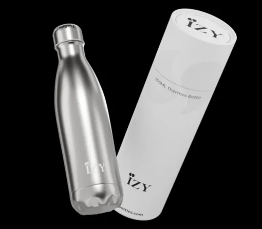Drinkfles 500 ml Zilver - giftbox