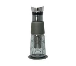 Glazen fles met filter 1,25 L - Circular Green - Giftbox