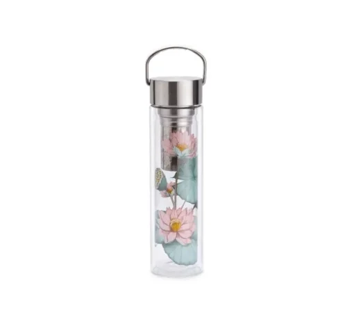 Glazen theefles On-The-Go met filter - Padma