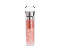 Glazen theefles On-The-Go met filter - Mandala