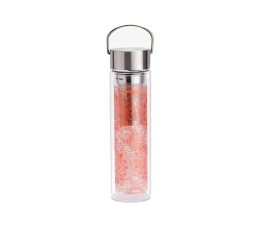 Glazen theefles On-The-Go met filter - Mandala