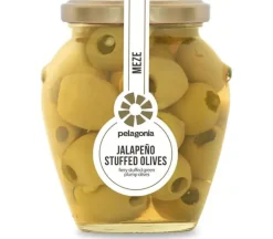Groene olijven met jalapeno 300 g*