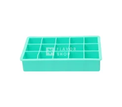 IJsblokjesvorm uit silicone kubus aquablauw 3.3x3.3x3.3cm