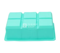 IJsblokjesvorm uit silicone kubus blauw 4.8x4.8x4.8cm