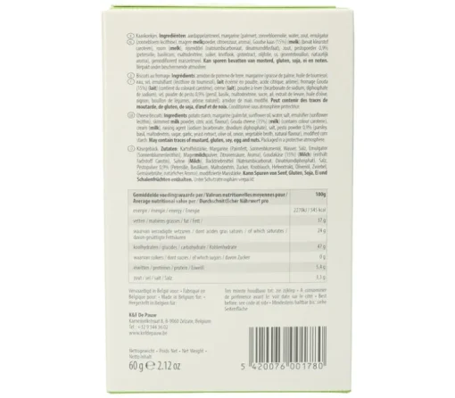 Kaaskoekjes met pesto 60 g