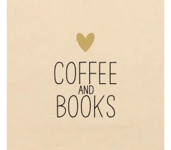 Servietten Coffee & Books 33x33 cm