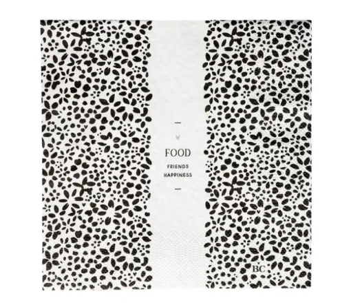 Servietten Flowers food 20 pcs 16,5 x 16,5 cm