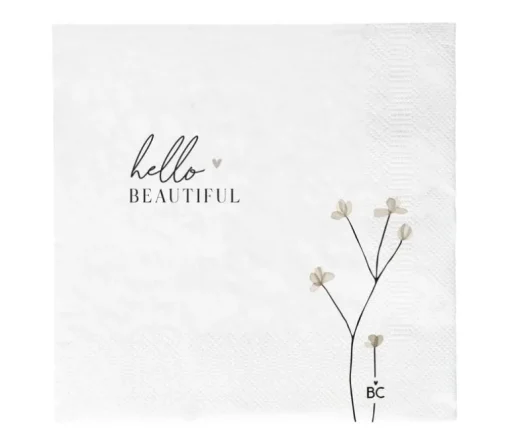 Servietten Hello beautiful 20 pcs 16,5 x 16,5 cm