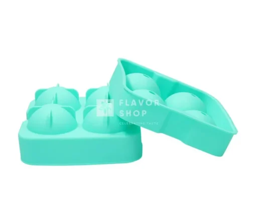 Silicone Ijsballenvorm Voor 4 Ijsballen, Groen, 6cm