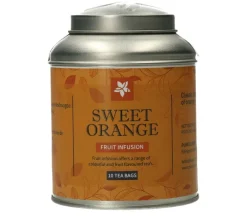 Sweet Orange theebuiltjes in blik - 10 stuks