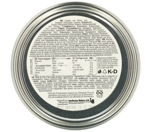 Tivoli Milk & Dark Buttercookies Blik 150 g