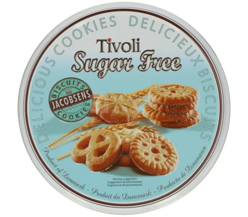Tivoli Sugar Free Buttercookies Blik 150 g