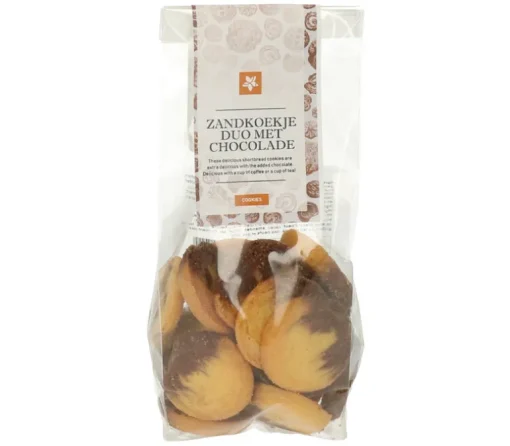 Zandkoekje Duo met chocolade 125 g