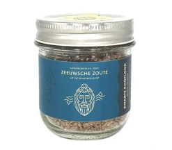Zout met zwarte knoflook 100 g - in glazen pot