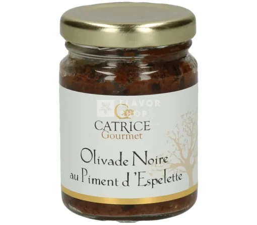 Zwarte Olijven Tapenade met Piment d'Espelette 80 g